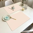 thumbnail image 5 of Wovilon Solid Color Leather Western Dining Mat Oil-Proof Dining Table Mat Hotel Home Dining Mat Non-Slip Bowl Mat Insulation Mat, 5 of 6