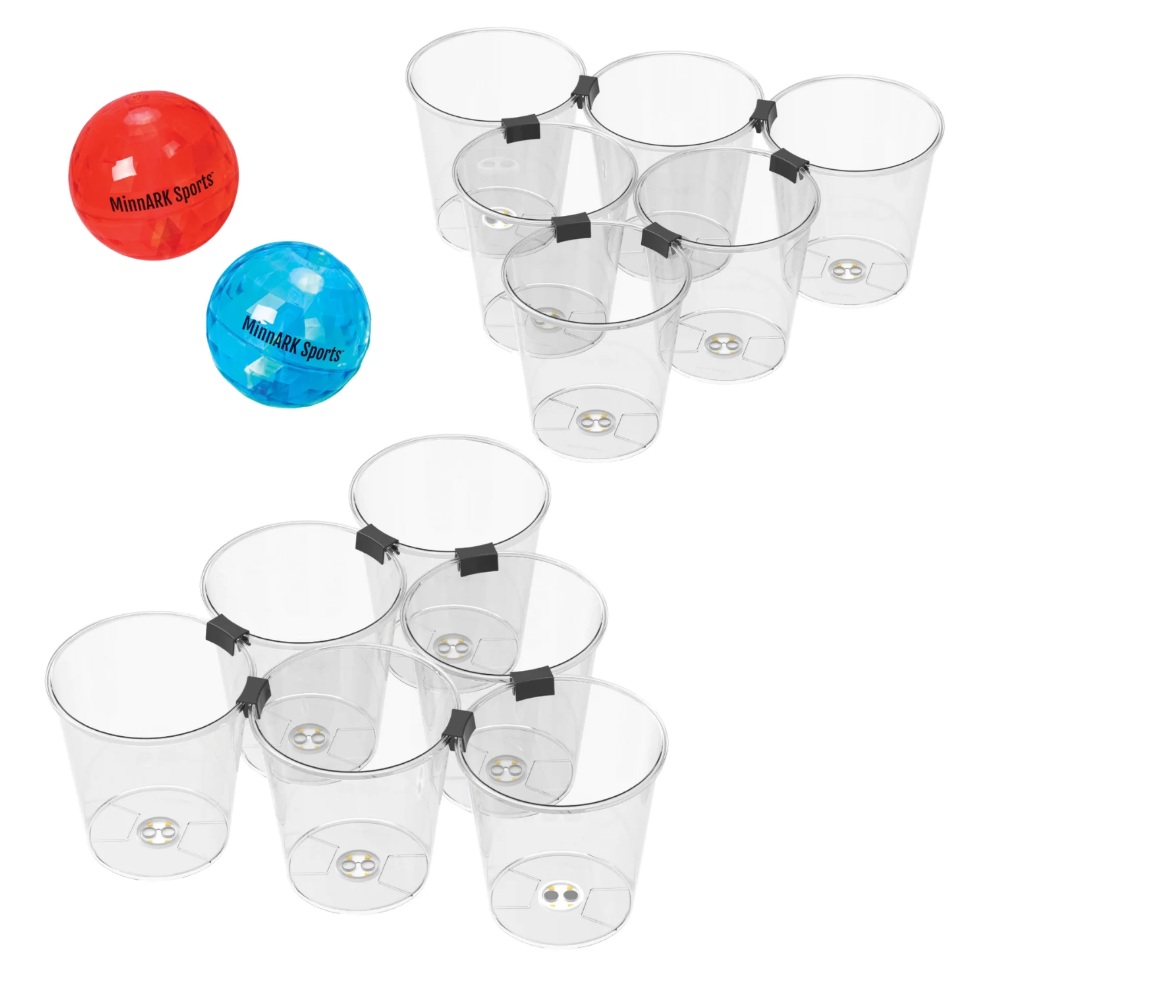 Giant LED Yard Pong, Outdoor Lawn Games, Family Games, for All Ages, by MinnARK