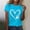Sky Blue, variant on Lilgiuy National Pet Day Paw Print Shirts for Women Summer Solid Color Dog Mom Love Heart Graphic Tee Casual Crewneck Short Sleeve Pullover T-Shirt for Mothers'Day(Pink,L)
