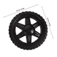 thumbnail image 2 of WEUVEB 2Ud Para Carrito Plástico Negro Fuerte Para Reemplazo En Y Trolley, 2 of 7