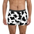 thumbnail image 1 of Balery Milk Cow Calzoncillos bóxer para hombre, ropa interior de algodón suave y transpirable con cinturilla de nailon-Small, 1 of 5