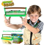 Nature Bound: Critter Barn Habitat - Light-Up Insect Viewer, Built-In Magnifier, Ventilated Lid, Bugs-Fish-Frogs-Worms, Catch & Release Play, Kids 5+