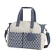 thumbnail image 3 of Bolsa de pañales, bolsa para cambiar pañales de bebé, impermeable, multifunción, organizador de almacenamiento para Azul Blanco, 3 of 9