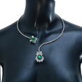 thumbnail image 2 of Collar de circón, gargantilla de gargantilla de boda fash de joyería nupcial, plata, 2 of 4