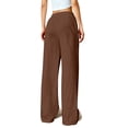 thumbnail image 5 of Women's Linen Pants Wide Leg Light Weight Drawstring Waist Swimsuit Cover Beach Pants, XL, 5 of 9