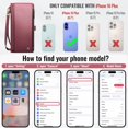 thumbnail image 2 of Funda para teléfono Wallet Defense compatible con iPhone 16 Plus, 2 of 9