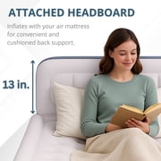 Beautyrest® LUXA REST™ 24 Queen Raised Air Mattress with Integrated Headboard, Auto Shut-Off Built-in Pump