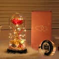 thumbnail image 6 of SBYOJLPB Battery Powered Glass Rose Light Multicolor Led Flower Little Bears Night Lamp for Valentines Day Gift, 6 of 6