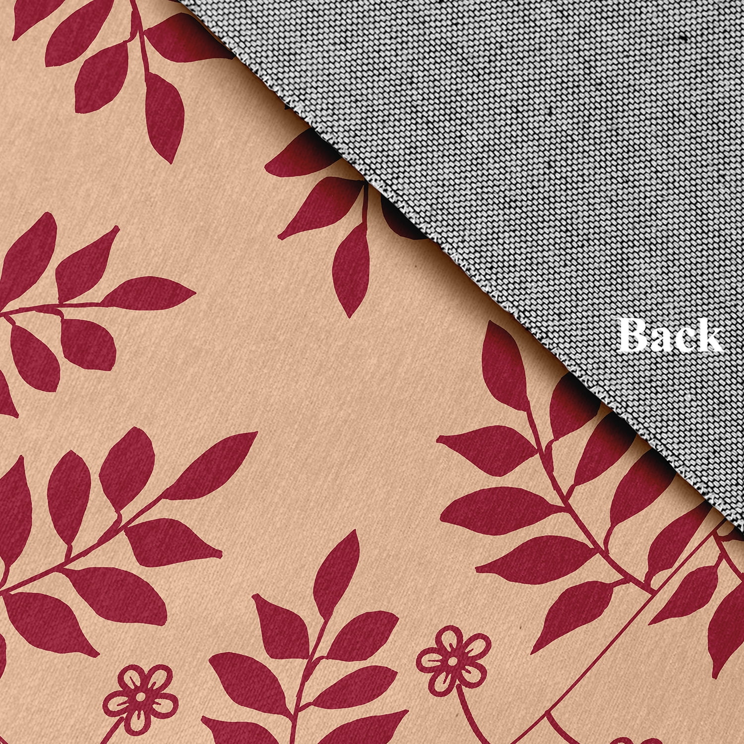 Simply Daisy 18" x 30" Red Fern Fronds Rug