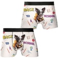 thumbnail image 3 of Back to School Cute Chinese Crested All Over Print Boxer Briefs Underwear for Men Dad Dog Lover - 13010, 3 of 6
