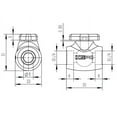 thumbnail image 5 of XSPC G1/4" Ball Valve, Chrome, 5 of 5