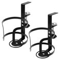 thumbnail image 1 of Large Desk Cup Holder Versatile Leak Proof Clip On Table Cup Holder Stable Adjustable Mug Headphone Organizer for Desk Use-black_33-, 1 of 10