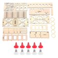 thumbnail image 1 of Wooden Road Block Set, High Density Board, Easy to Assemble, Suitable for LDRC X43 M58 1/43 Scale RC Crawler Vehicle, 1 of 4