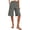 Gray women's high waisted shorts with pockets a1, variant on Women's High Waisted Bermuda Pants with Pockets Casual Solid Straight Leg Shorts Summer Beach Party Lounge Trousers Cotton Loose Fit Fashion Clothes, Brown M