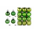 thumbnail image 3 of Bola de Navidad Monstrate 24 UNIDS Redondas de Plástico Elegantes A Prueba de agua Verde, 3 of 6