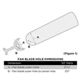 thumbnail image 2 of Wellington 7741600 52-Inch White/Bleached Oak Replacement Fan Blades, Five-Pack, 2 of 3