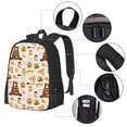 thumbnail image 2 of Xecao Mignon Pot de Miel d'Abeille Ours Ruche pour Sac à Dos pour École Voyage Randonnée avec Sangles Réglables Grande Capacité et Poches Latérales en Maille, 2 of 6