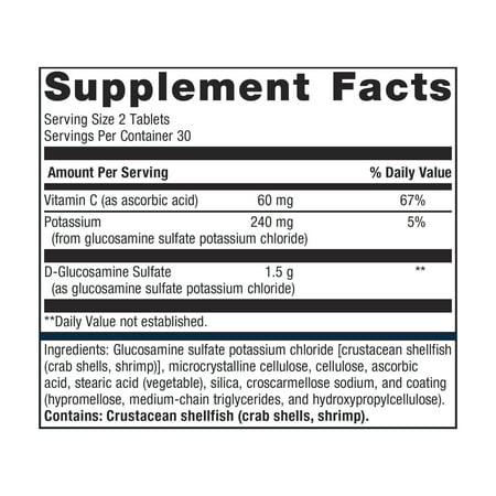 Metagenics Glucosamine Sulfate 750 - Joint Health, Mobility & Cartilage Supplement* - With Vit C - Support Joints* - Non-GMO & Gluten-Free - 60 Tablets