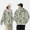 thumbnail image 6 of Gaeub Skull with Cash Men's and Women's UPF 50+ Long-Sleeved Sun Protection Clothing, Fishing Shirt Long Sleeve Zip - Medium, 6 of 9