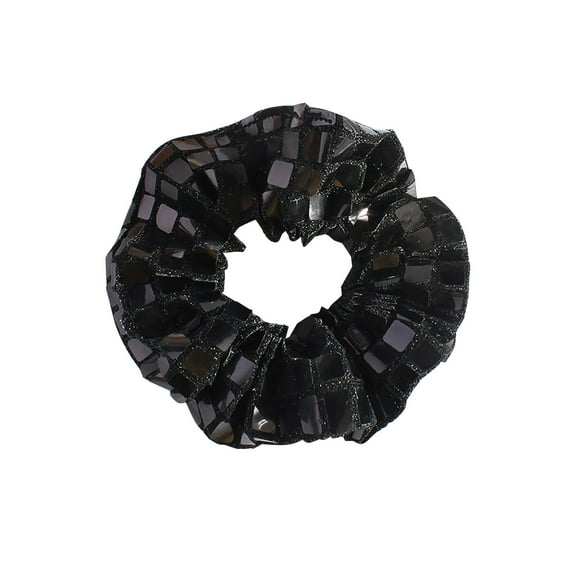 Ahabrexf Christmas Large Scrunchie Fashion Sequin Elastic Hairband