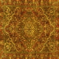 thumbnail image 1 of Ahgly Company Machine Washable Indoor Square Persian Yellow Traditional Area Rugs, 7' Square, 1 of 4
