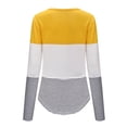 thumbnail image 3 of WISEFIN Women's Casual Long Sleeve Contrast Color Casual Pregnant Nursing Maternity T-Shirts, 3 of 3