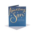 thumbnail image 1 of UK Greetings Birthday Card for Son - Gold & Blue Design, 1 of 4