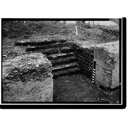Historic Print, Fort Frederica, John Callwell House (Ruins), Lot No. 3, North Ward, Saint Simons Island, Glynn County, GA - 8, 16" x 20"