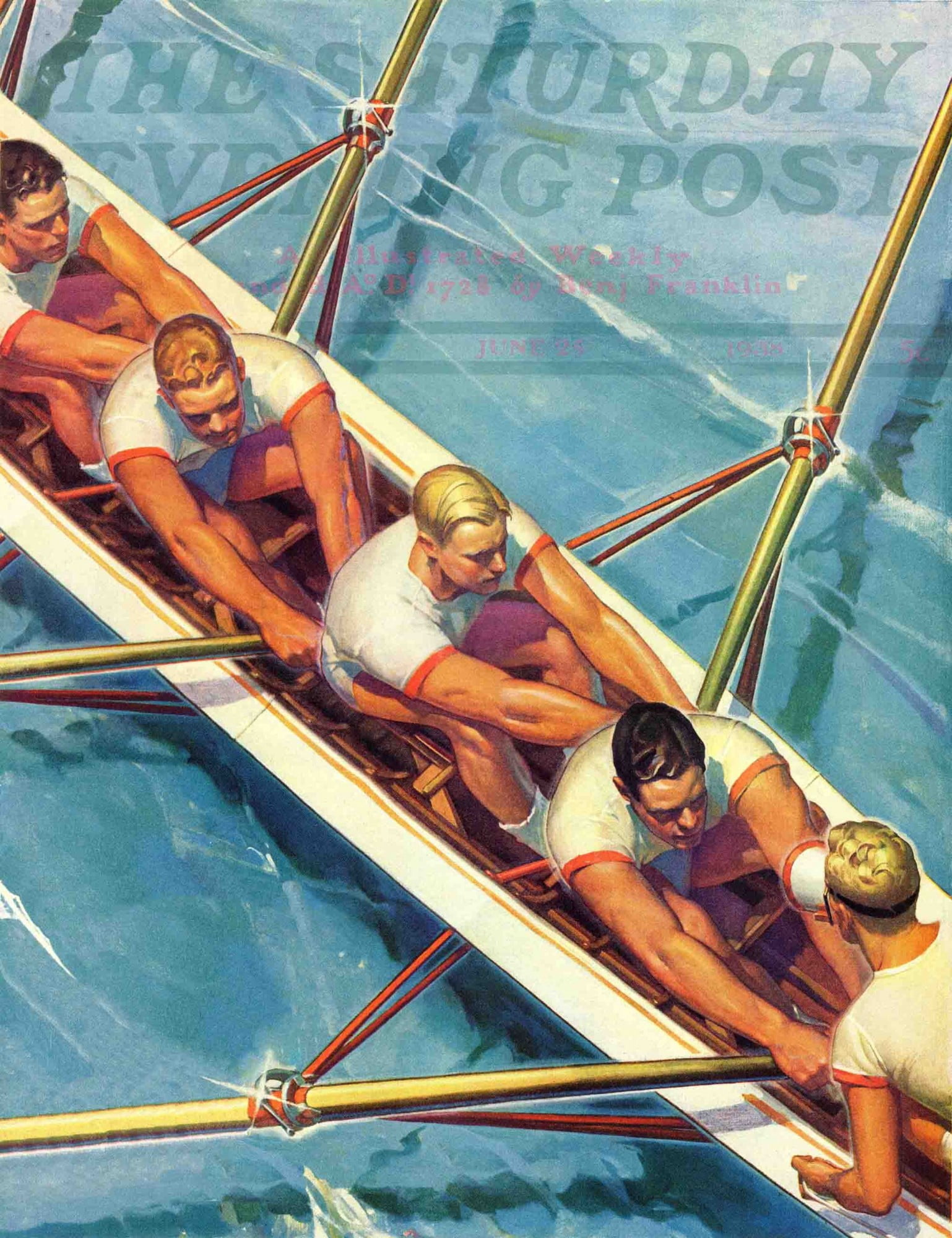 Marmont Hill Scullers by Michael Dolas Painting Print on Canvas