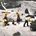 thumbnail image 3 of ZLight 4x Miniature Lumberjacks Figures People Model Decor for 87th Photo Desktop Props, 3 of 6