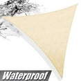 thumbnail image 2 of ColourTree 5' x 7' x 8.6' Custom Size Beige Triangle Waterproof Sun Shade Sail Canopy Awning Shelter, 95% UV Blockage Water Resistant, Outdoor Patio Garden Carport (We Customize Size), 2 of 7