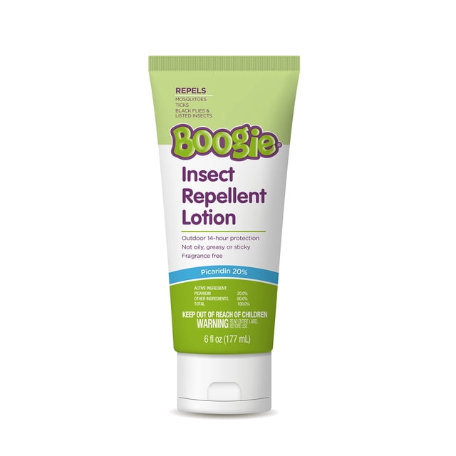 Loción repelente de insectos Boogie, protección de hasta 14 horas, 180 ml