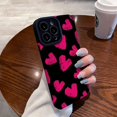 thumbnail image 2 of For Funda iphone 16 15 14 12 11 13 Pro 16Pro 14Pro Max mini X XS Max XR SE 2020 2022 7 8 Plus iphone15 Apple Phone Case Cover Color Heart iPhone 15 Pro Max, 2 of 6