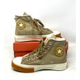 thumbnail image 2 of Converse Chuck 70 Sneakers High Faux Fur Canvas Suede Khaki Casual A04410C, 2 of 5