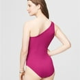 thumbnail image 2 of Aeropostale Womens Ribbed Bodysuit Jumpsuit, Pink, Juniors, Small, 2 of 2