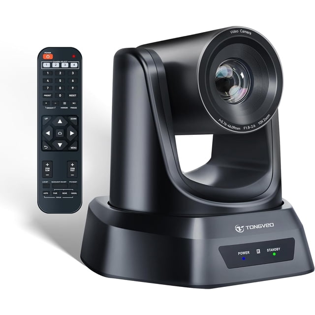Cámara PTZ TONGVEO HDMI/USB 10X Zoom óptico 1080P 60 fps