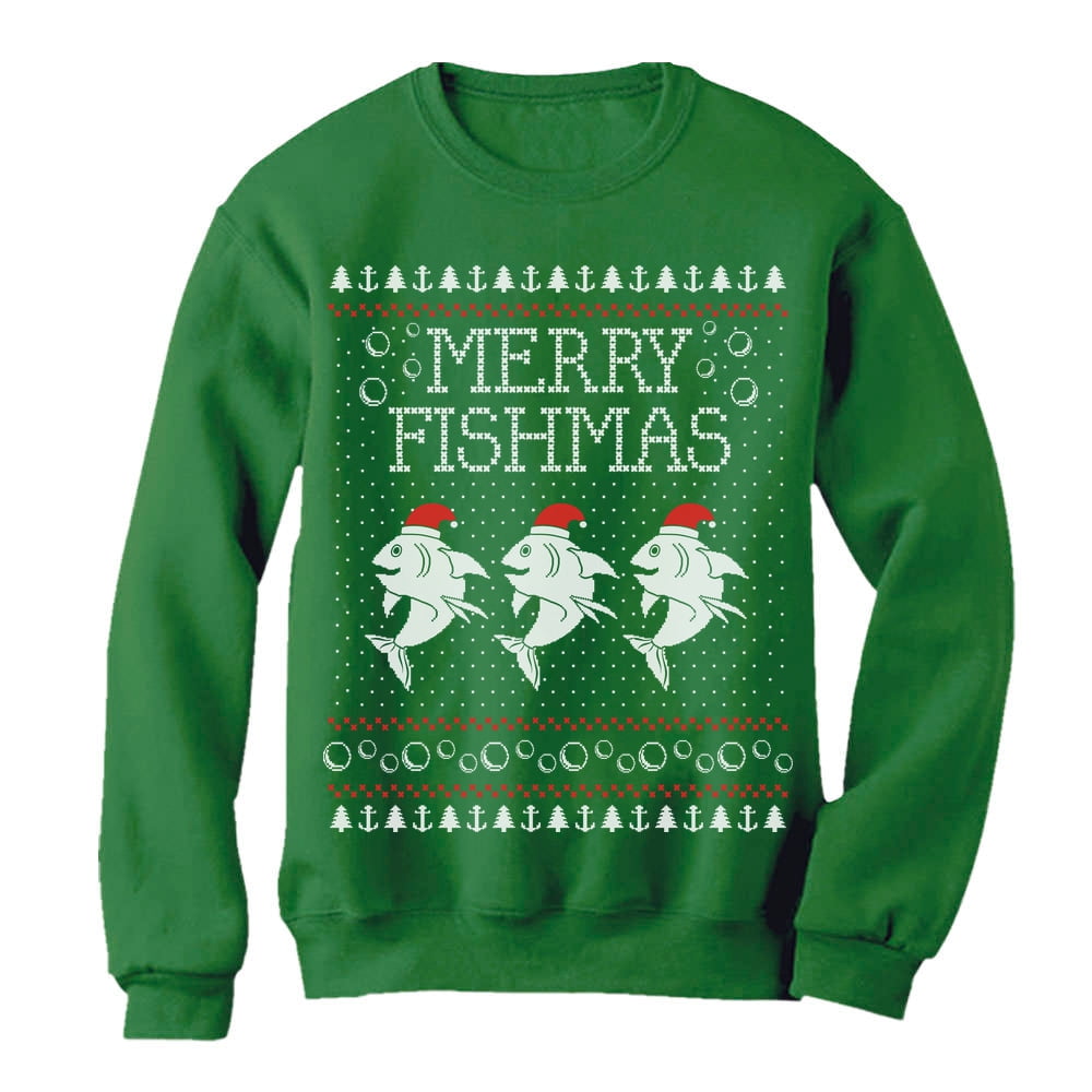 fishing ugly christmas sweater