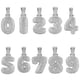 thumbnail image 4 of 18 Collar 0-9 Colgantes de Número Árabe Accesorios de Joyería de Hip-, 4 of 7