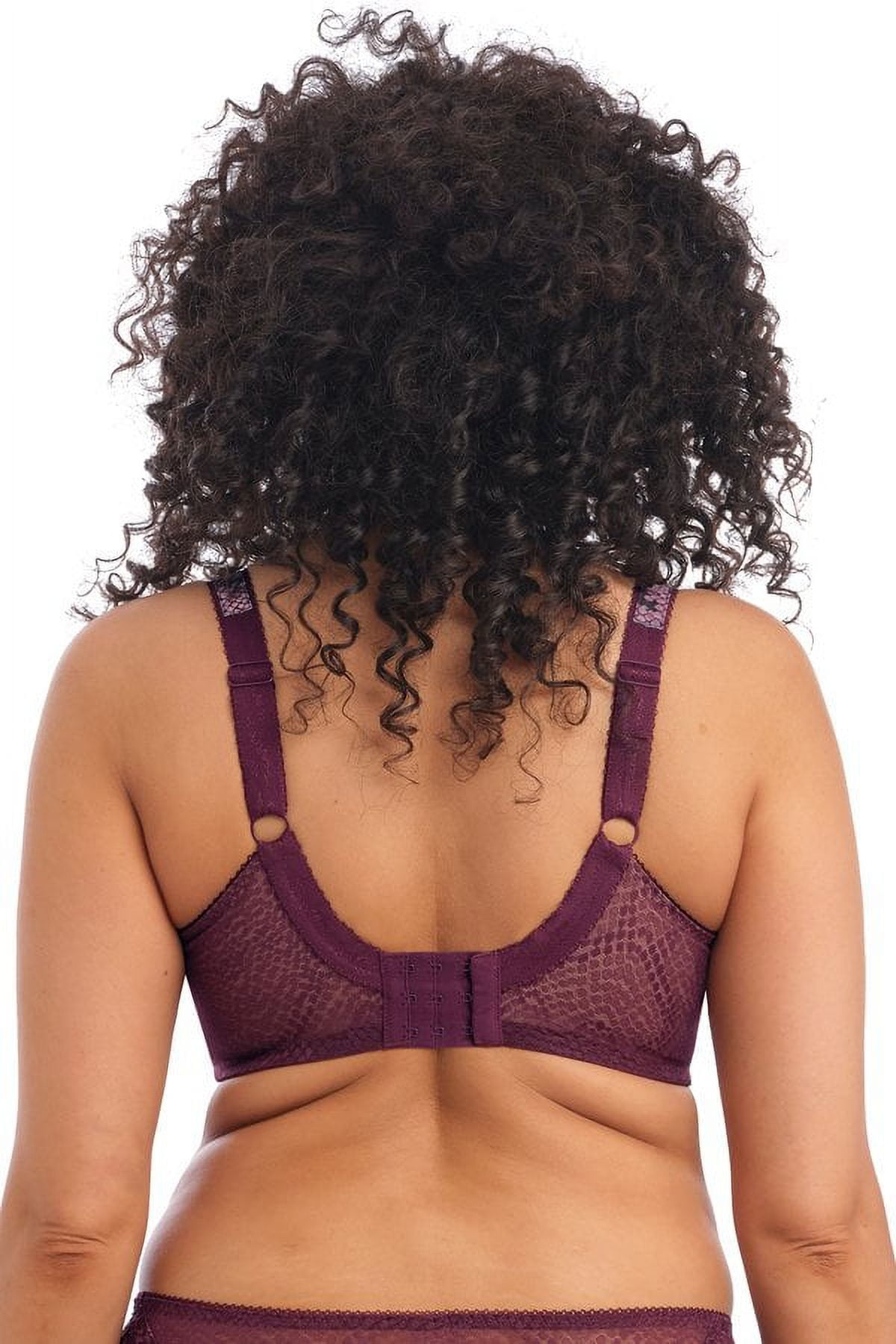 Elomi Lucie Banded Stretch Lace Plunge Underwire Bra (4490),34JJ,Wild Thing  