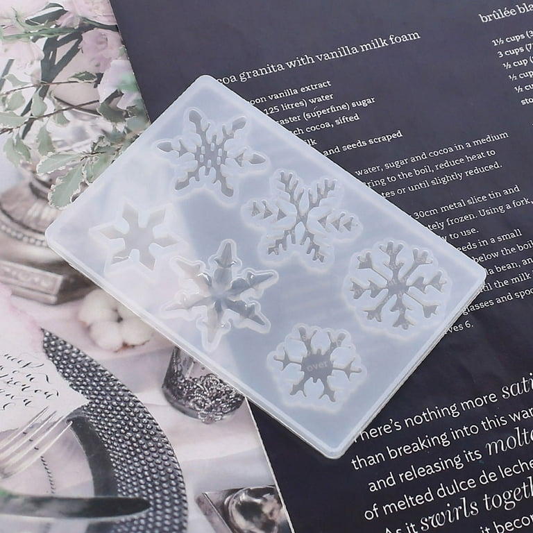 Snowflake Silicone Molds 3 Cavity Resin Molds 