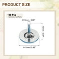 thumbnail image 2 of 60Pack Upholstery Tacks, 11mmx10mm Flat Head Thumb Tack, Blue, 2 of 7