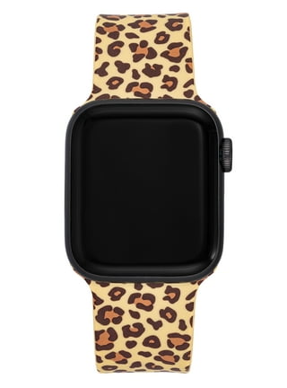 NewJoyStudio Apple Watch Strap, Black and White Animal Dots Band, Classy Dalmatian Cheetah Leopard Spots, Vegan Leather Watch Band, 38mm 40mm 42mm 44mm