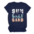 thumbnail image 4 of Sakmal Hawaiian T Shirts for Women Loose Fit Short Sleeve Crew Neck Tropical Beach Shirts Spring Tops for Women, 4 of 5