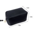 thumbnail image 3 of Bolsa de cosméticos Cremallera portátil Almacenamiento de maquillaje PU Impermeable de noche (Negro) Ehuebsd Para Estrenar, 3 of 7