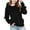 03-Black, variant on Ecqkame Girls Crewneck Sweatshirts Casual Long Sleeve Textured Pleated Front Sweatshirt Lightweight Comfortable Pullover Tops 2-14 Years Gray 9 Year