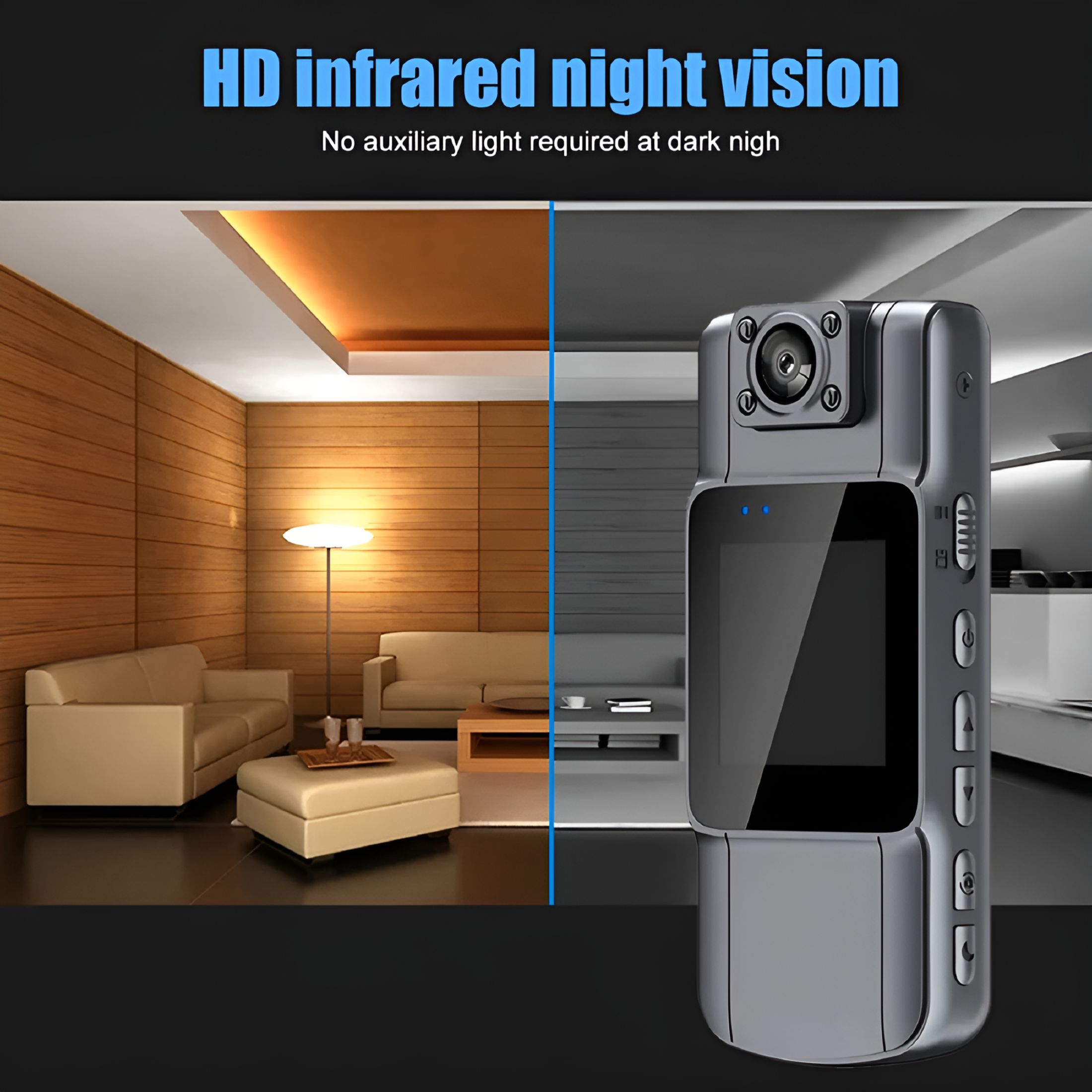 GJX 4K UHD Mini Body Camera with Audio and Video Recording