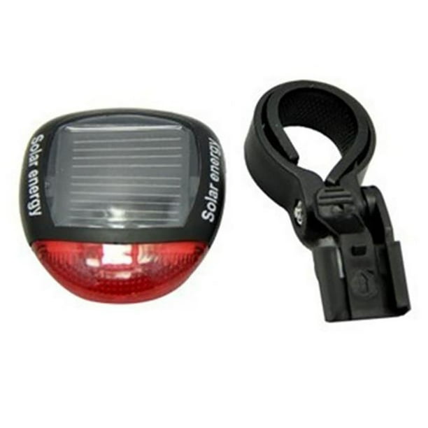 Luz trasera solar para bicicleta: 2 LED rojos, 4 modos (intermitente/encendido/apagado), resistente al agua, fácil instalación, seguridad en bicicleta, ciclismo nocturno