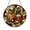 Acrylic 3.5 Inch, variant on Herbs and Garlic Stained Glass Style Suncatcher Window Hanging Decor, Round Kitchen Still Life Glass Window Panel Art, Decorative Cooking Theme Window Ornament for Home Kitchen Decor