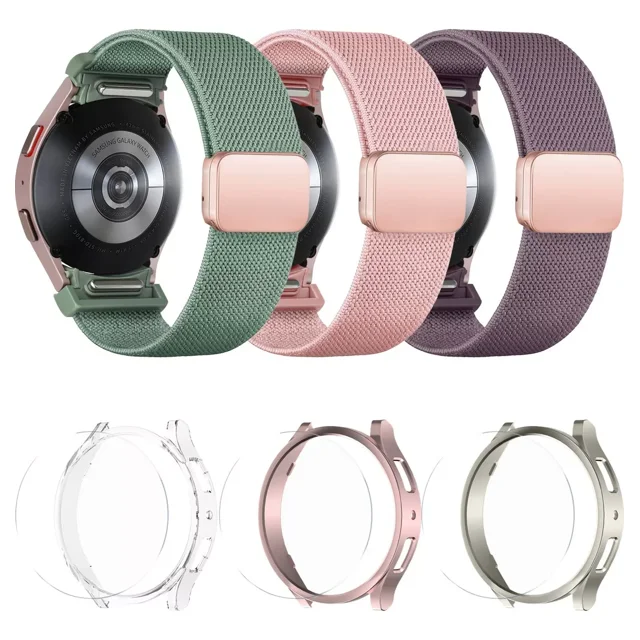 3 Correas Funda Para Samsung Galaxy Watch 6 Classic Elástica