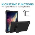 thumbnail image 3 of SOATUTO Lenovo Tab M10 Plus 10.3 inch Tablet Case Hybrid Shockproof Rugged Anti-Impact Protection Cover Built in Kickstand For Lenovo Tab M10 Plus TB-X606F / TB-X606X 10.3 inch(Black+Black), 3 of 6
